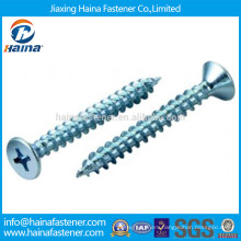 Blue Zinc Plated phillips countersunk Head Self drilling Wood Screw